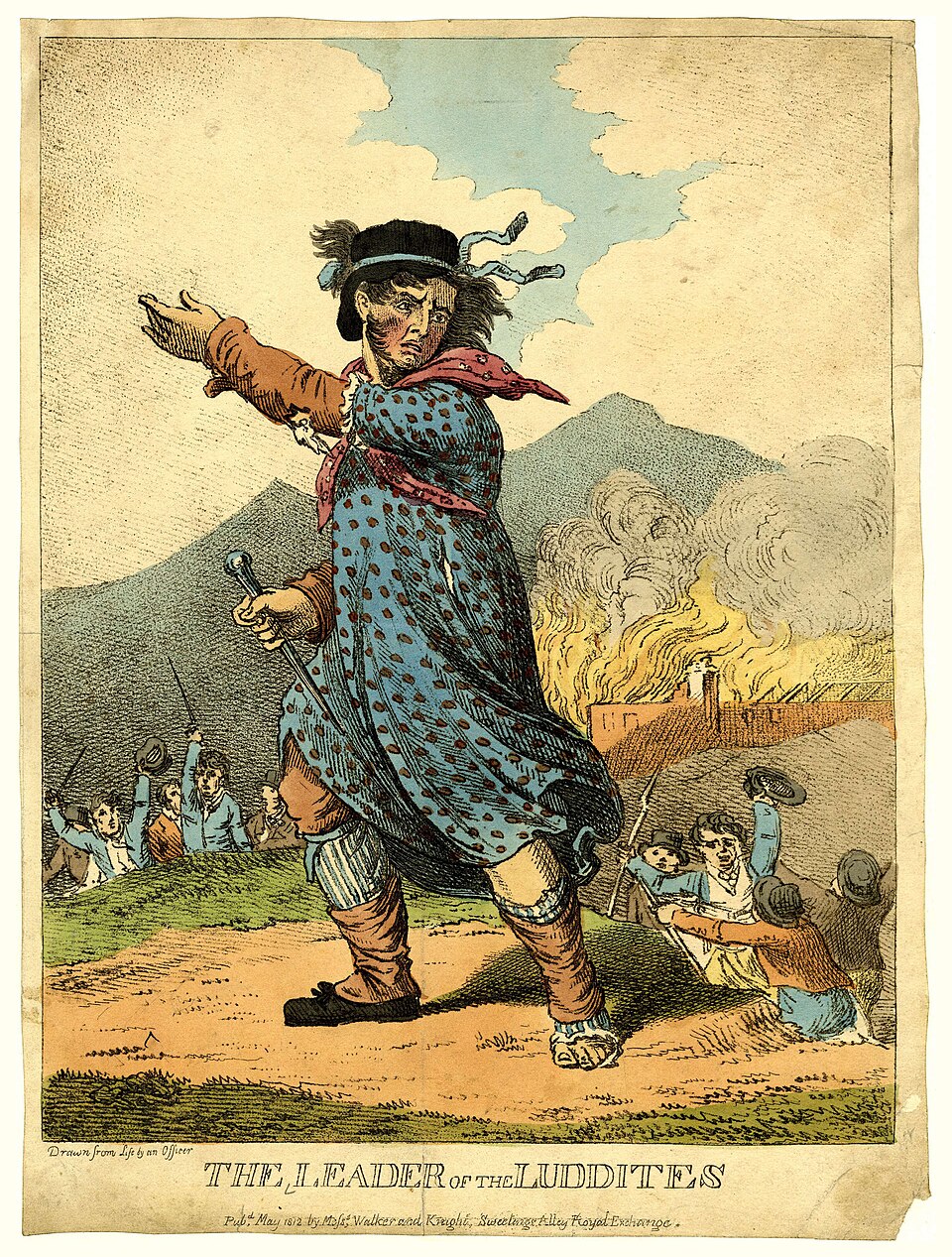 Unknown. 195 years since publication, copyright extinguished - Working Class Movement Library catalogue, https://commons.wikimedia.org/wiki/File:Luddite.jpg